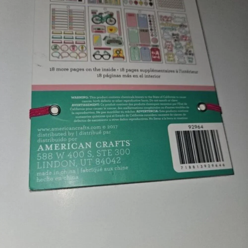 CALENDARING American Craft Stickers ~ Includes 15 Complete Never Used Sheets